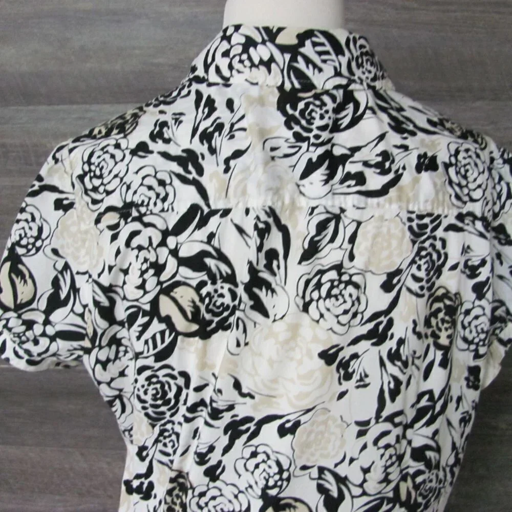 ALFANI   LADIES SHORT SLEEVE BLOUSE - Picture 4 of 7